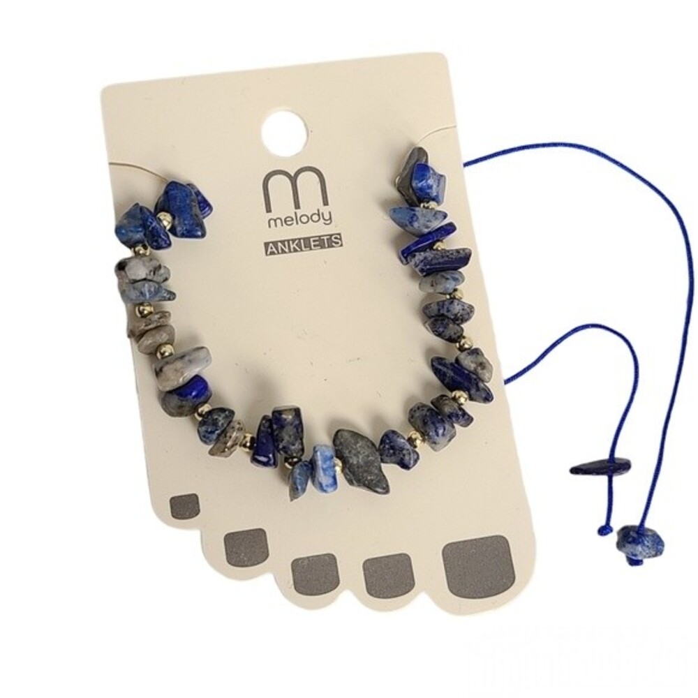 NWT Boho Melody Blue Stone Anklet
